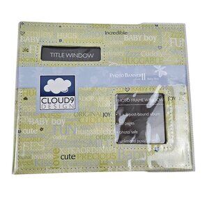 Cloud 9 Designs 8 x 8 Album Photo Banner Series II Baby Boy Post Bound Fiskars